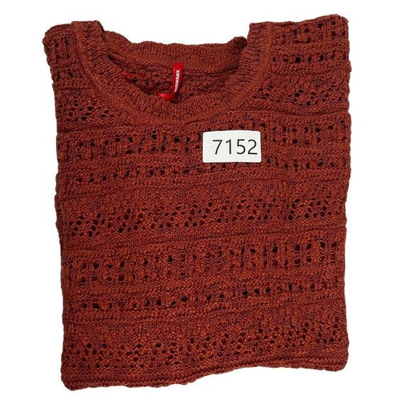 UNIONBAY Sweater Women's Long Sleeve Loose Knit Split Hem Pullover Brown Large - Picture 9 of 9